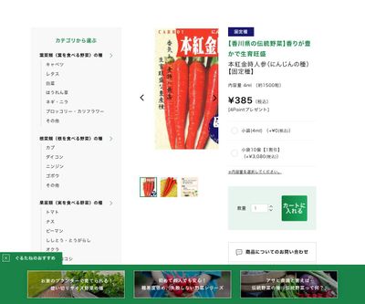 本紅金時人参の画像