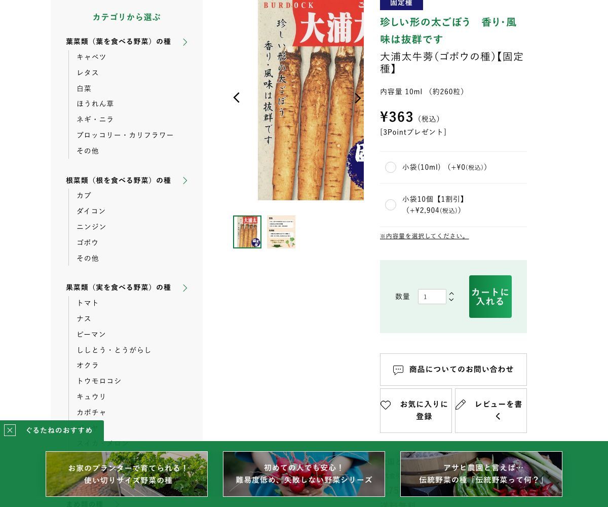 大浦太牛蒡