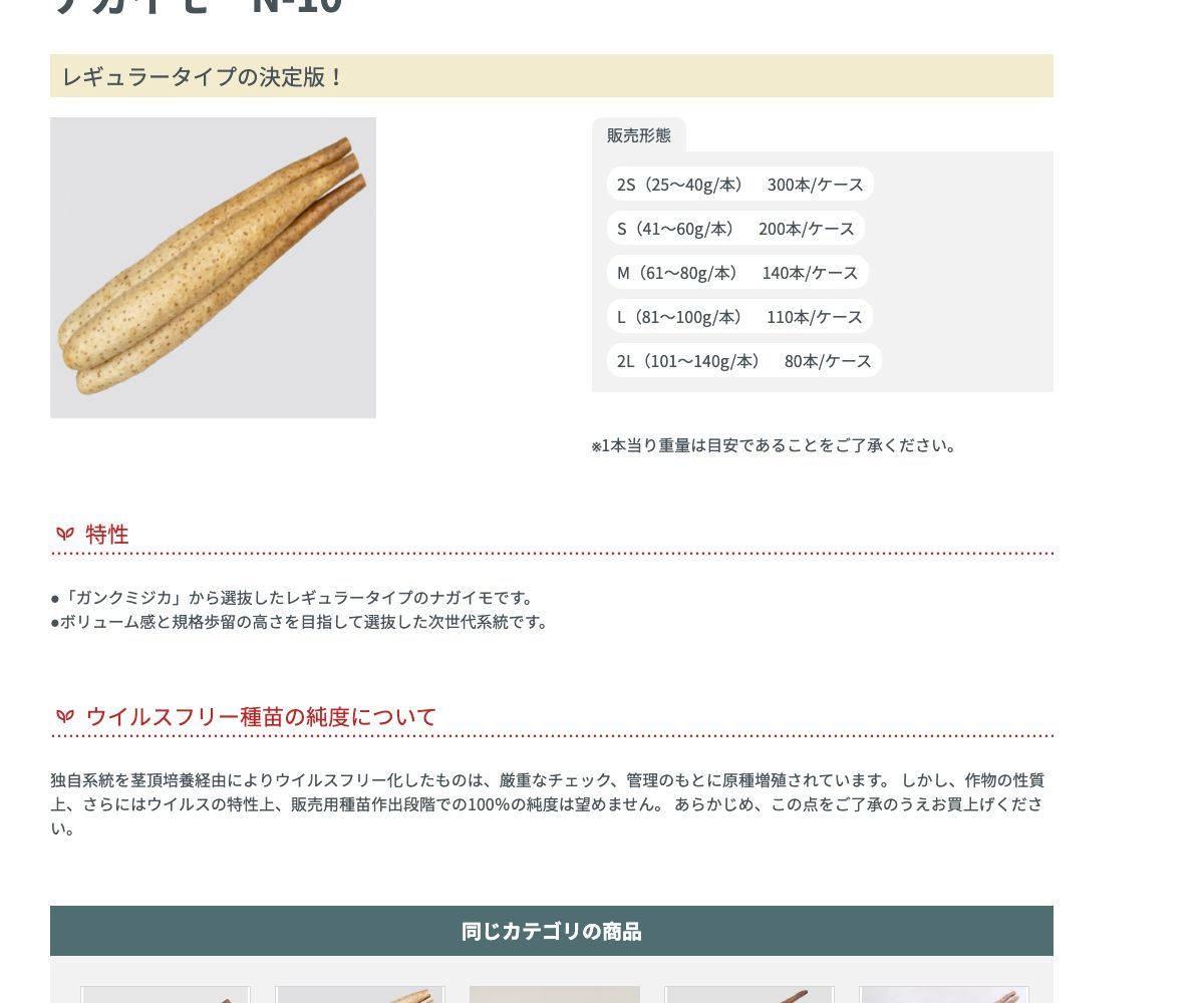 ナガイモ N-10