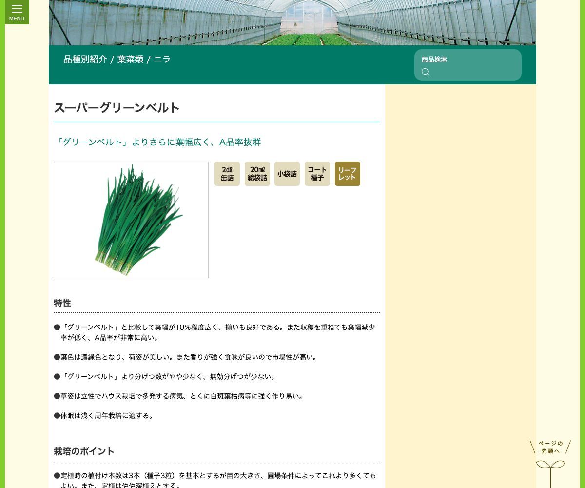 スーパーグリーンベルト