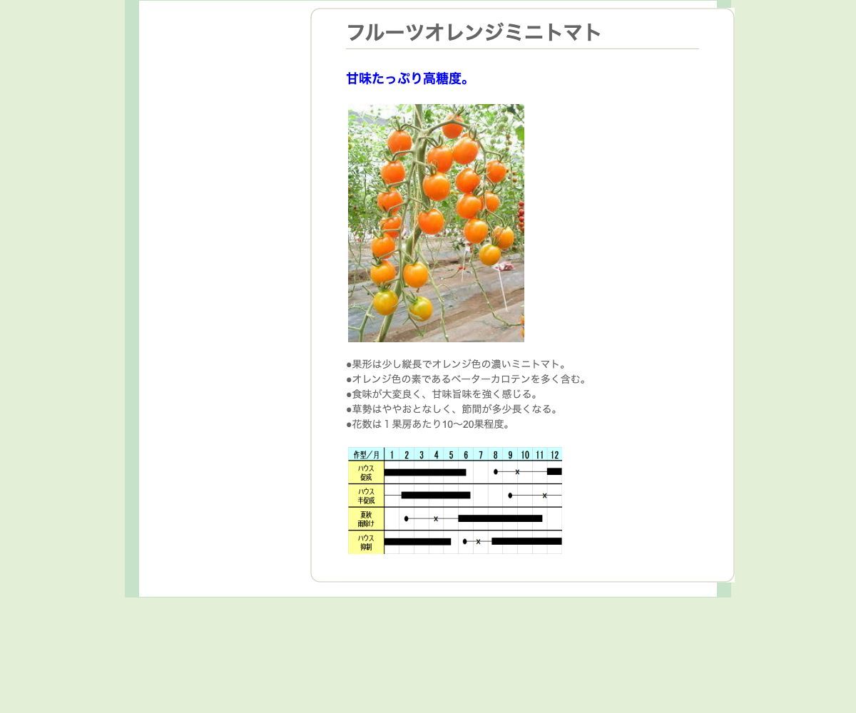 フルーツオレンジミニトマト