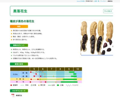 黒落花生の画像