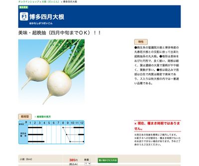 博多四月大根の画像