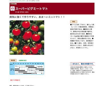 スーパーピグミートマトの画像
