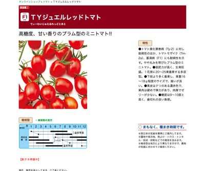 ＴＹジュエルレッドトマトの画像