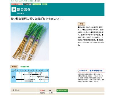 新ごぼうの画像