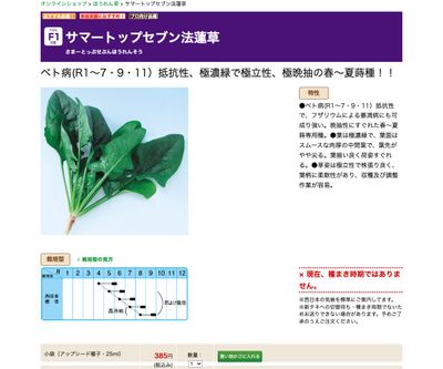 サマートップセブン法蓮草の画像