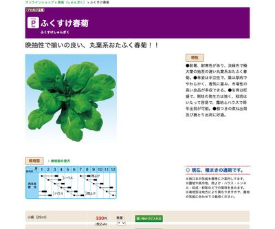 ふくすけ春菊の画像