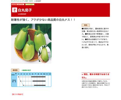 白丸茄子の画像
