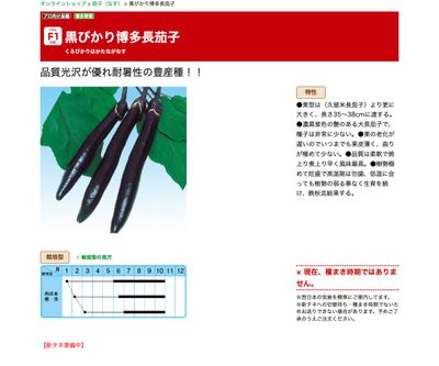 黒びかり博多長茄子の画像