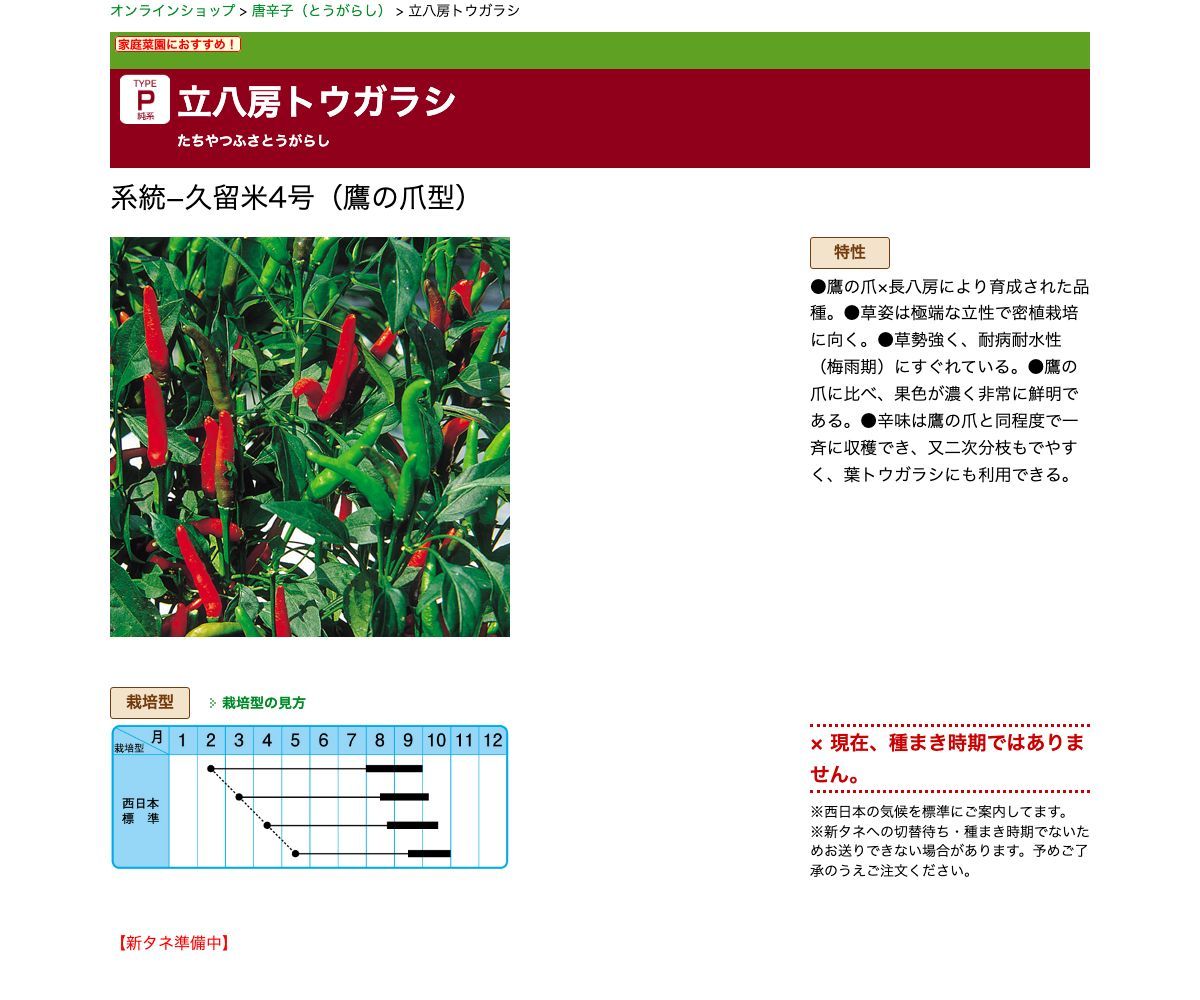 立八房トウガラシ