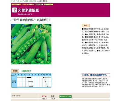 久留米豊豌豆の画像