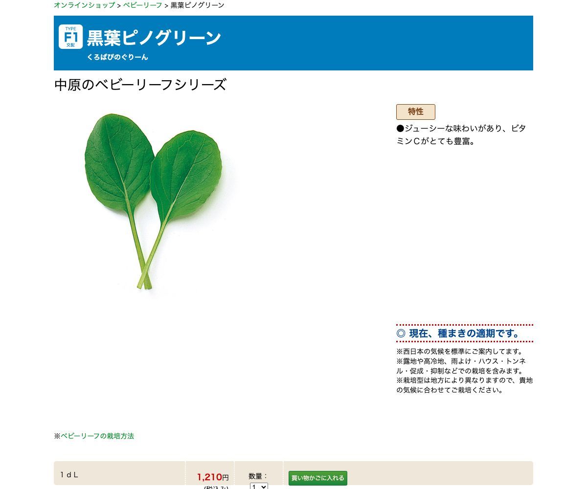 黒葉ピノグリーン