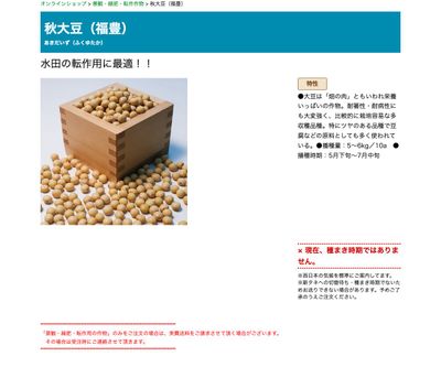 秋大豆（福豊）の画像