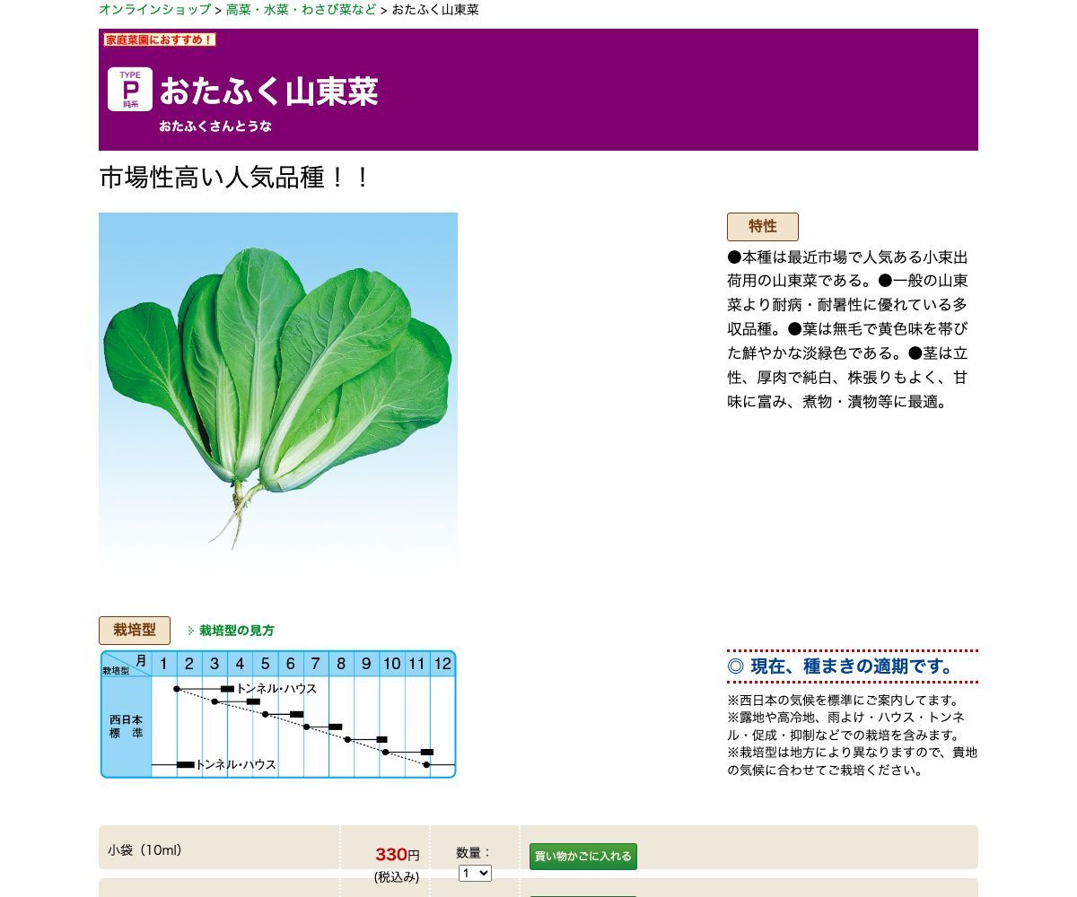 おたふく山東菜