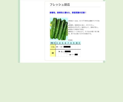 フレッシュ胡瓜の画像