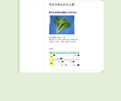 冬ちりめんからし菜の画像