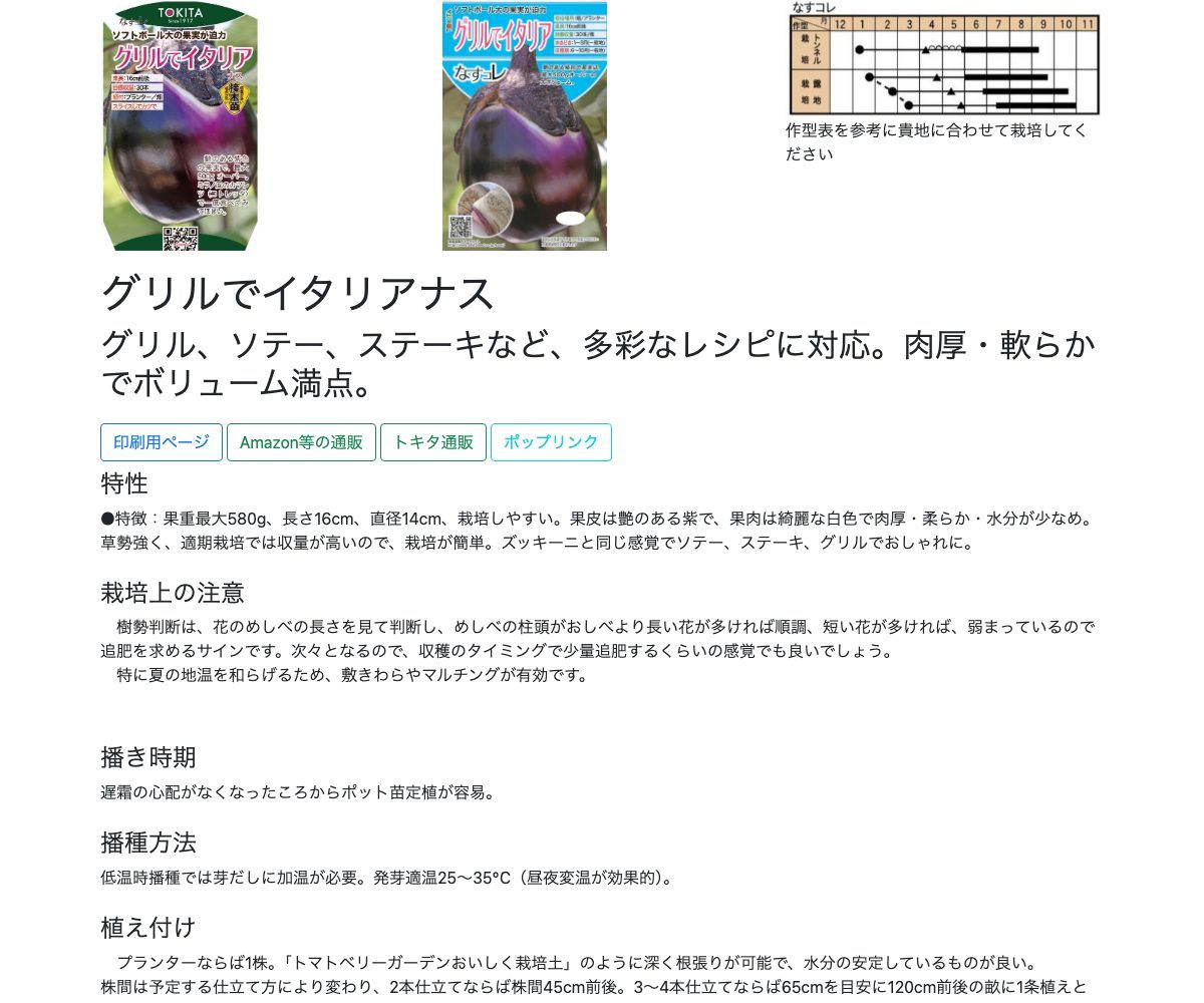 グリルでイタリアナス