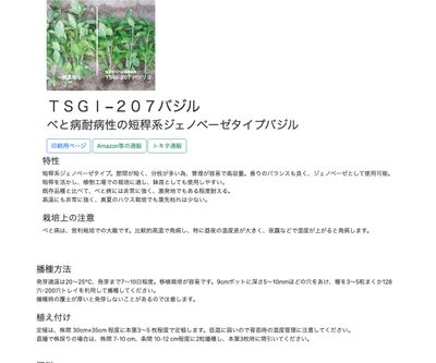 ＴＳＧＩ−２０７バジルの画像