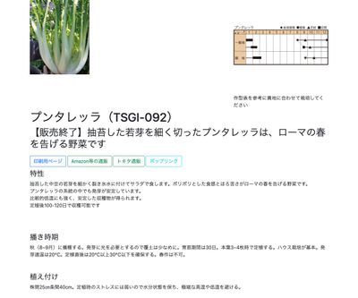 プンタレッラ（TSGI-092）の画像