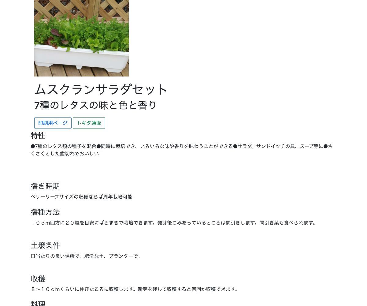 ムスクランサラダセット