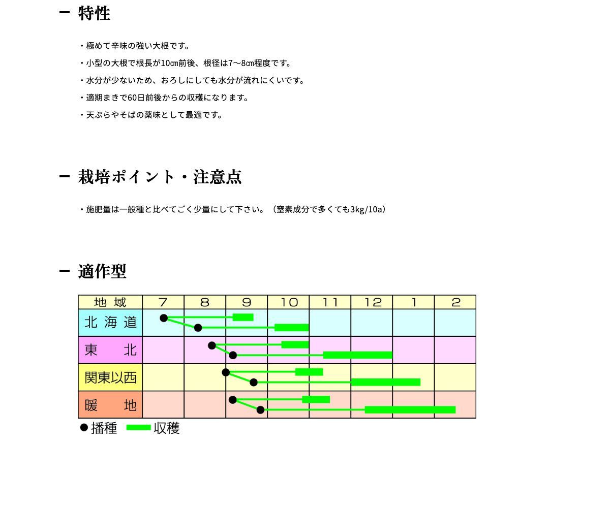 辛味大根からいね