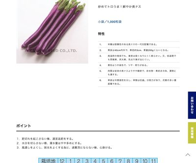 藤姫長茄子の画像