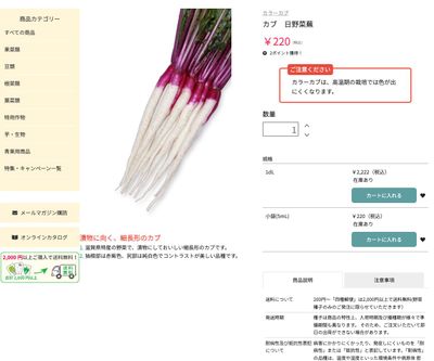 日野菜蕪の画像