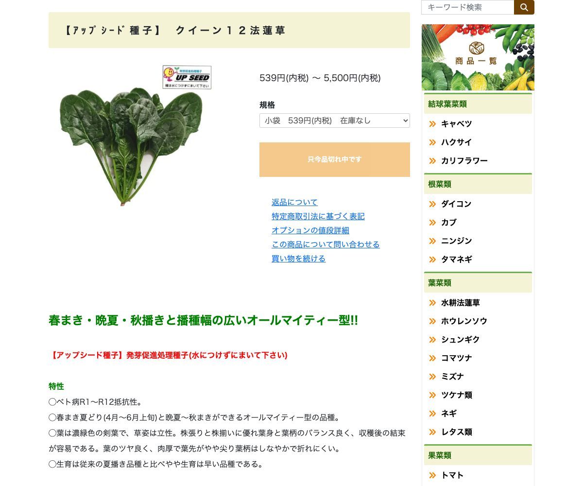 クイーン１２法蓮草