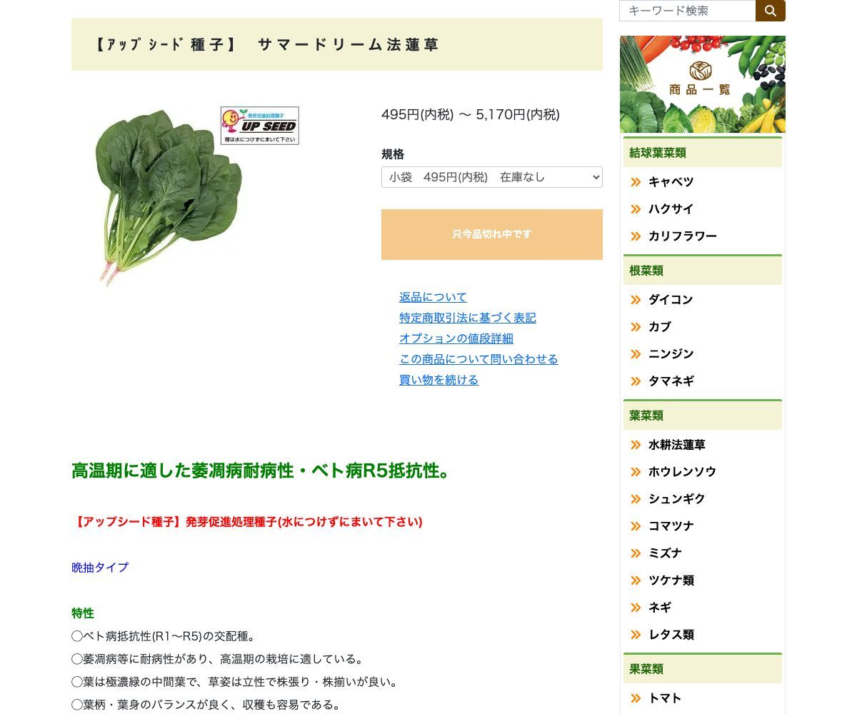 サマードリーム法蓮草