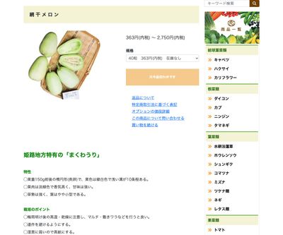 網干メロンの画像