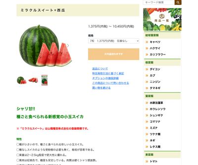 ミラクルスイート®西瓜の画像