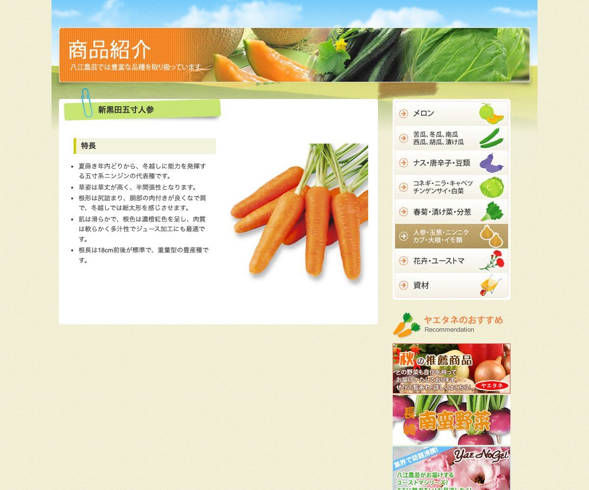 新黒田五寸人参